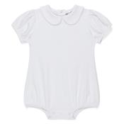 Blank Girl's Short Puff Sleeved Peter Pan Bubble