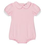 Blank Girl's Short Puff Sleeved Peter Pan Bubble