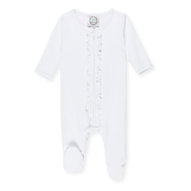 Blank Infant Ruffle Zipper Sleeper