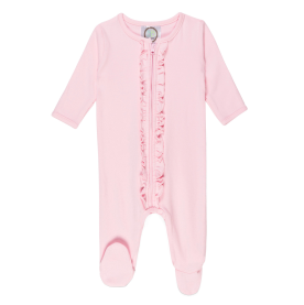 Blank Infant Ruffle Zipper Sleeper