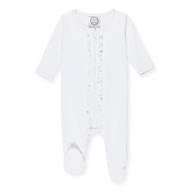 Blank Infant Ruffle Zipper Sleeper